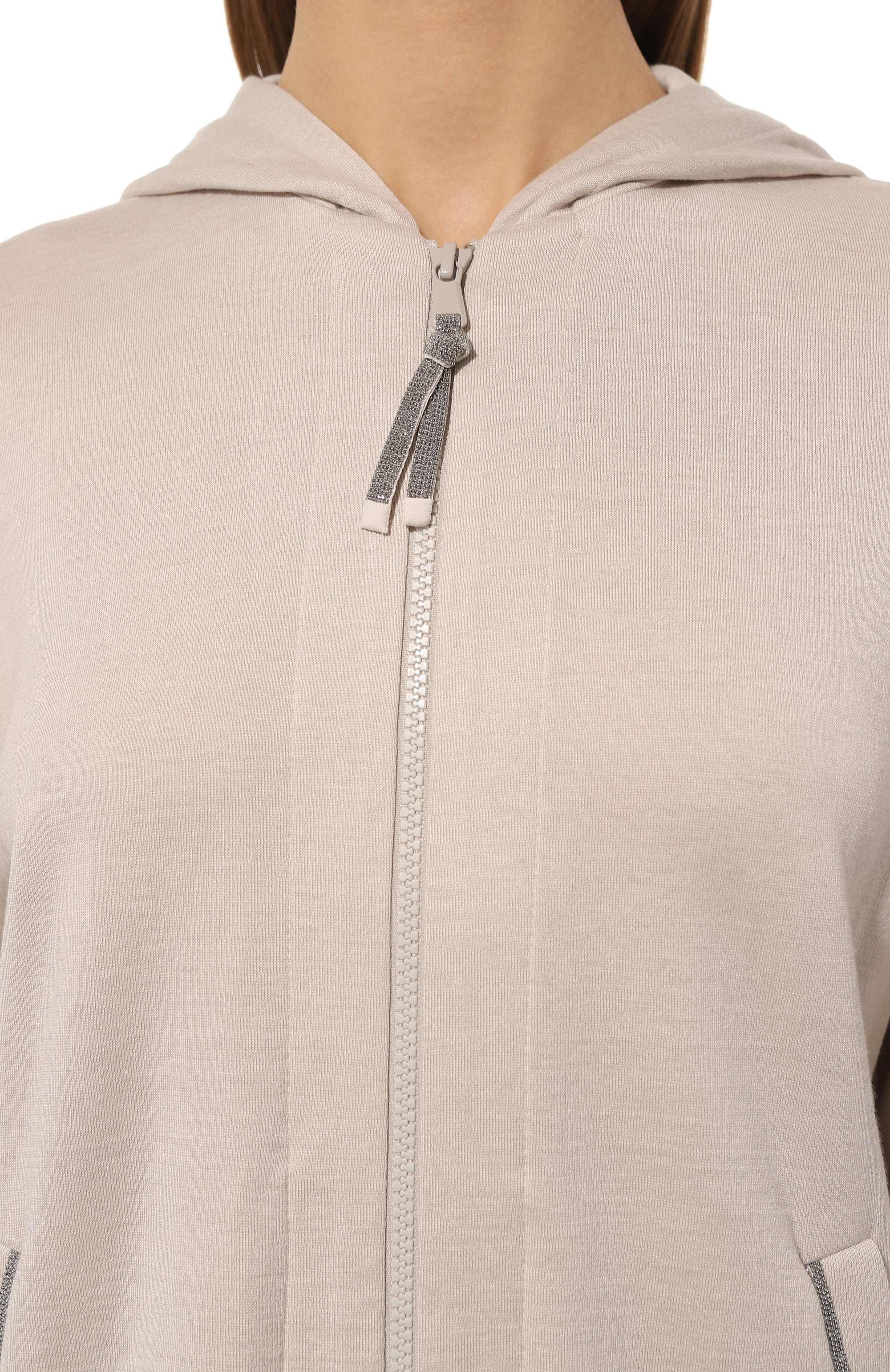 Толстовка из хлопка и шелка BRUNELLO CUCINELLI, арт. MD828B1065, фото 5