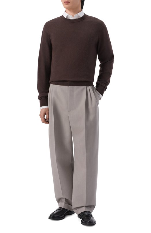 Шерстяные брюки Bottega Veneta 851380/V6DE0 Серый  851380/V6DE0 Фото 2