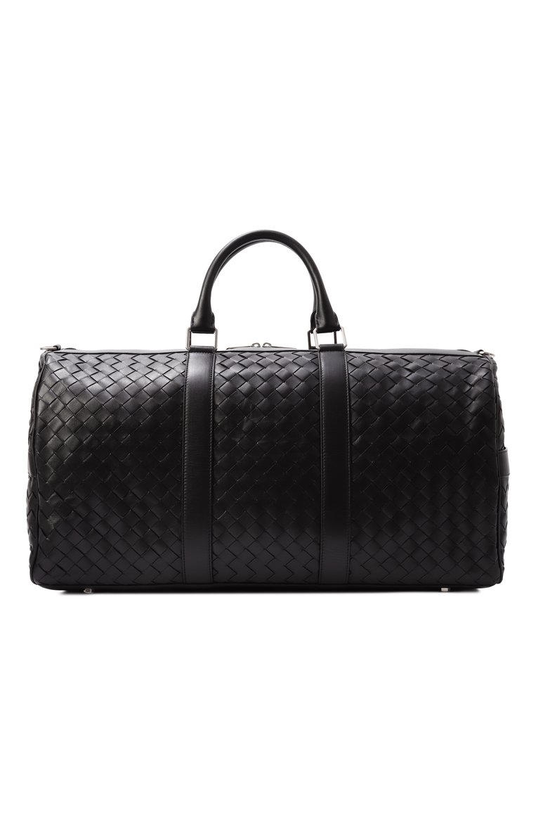 Мужская сумка intrecciato cabin duffle BOTTEGA VENETA черного цвета, арт. 795287 V2HL1 | Фото 1 (Ремень/цепочка: На ремешке; Материал: Натуральная кожа; Размер: large)