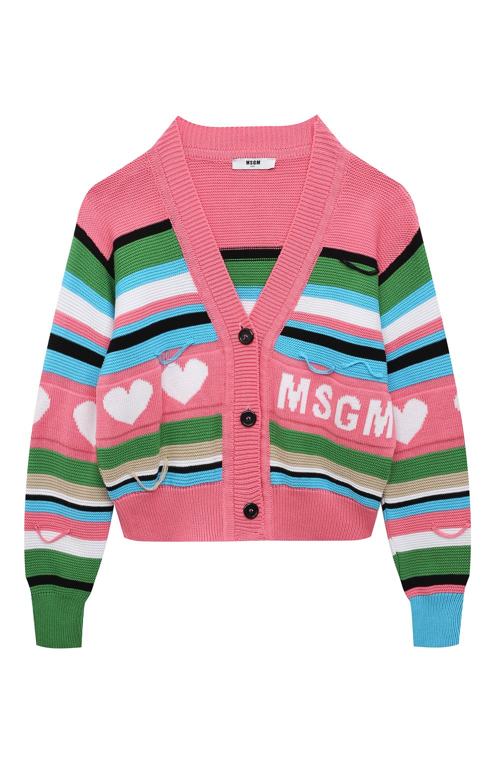 Хлоп ковый кардиган MSGM KIDS, арт. MS029432, фото 1
