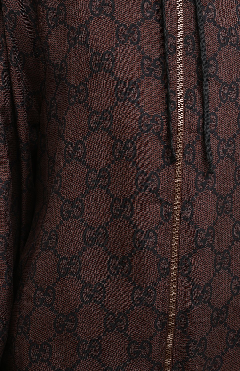 Шелковый бомбер GUCCI коричневого цвета по цене 216000 руб., арт. 631880/XJCL5, фото 5 Шелковый бомбер GUCCI, арт. 631880/XJCL5, фото 5
