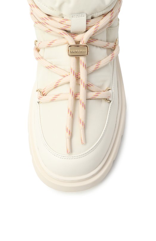 Комбинированные ботинки Biker Puffer INUIKII 1002.001.0021 Кремовый  1002.001.0021 Фото 6