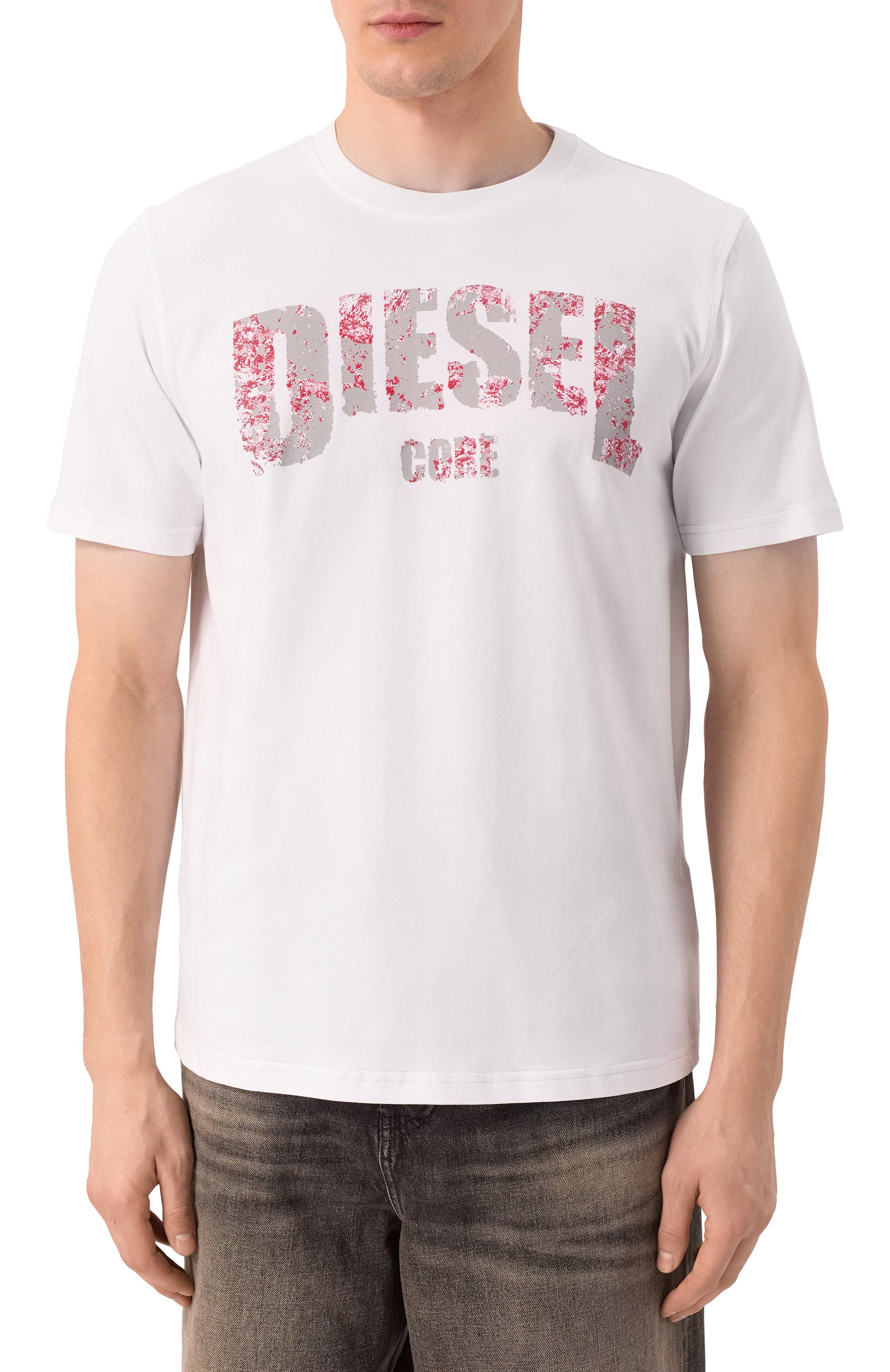 Хлопковая футболка DIESEL, арт. A17268/0PLAT, фото 3