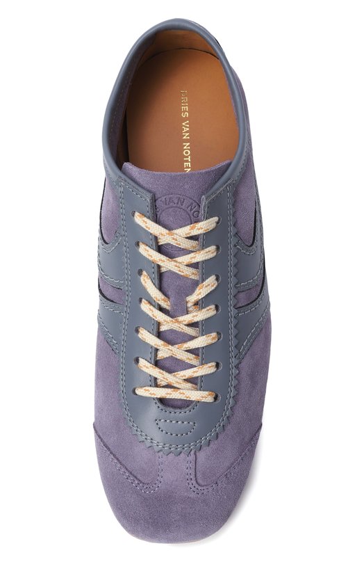 Замшевые кеды Dries Van Noten 252-011722-126 Сиреневый  252-011722-126 Фото 6