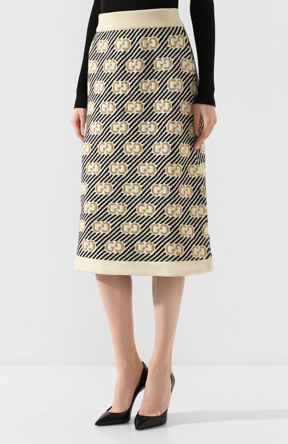 Шерстяная юбка GUCCI, арт. 574224/XKASE, фото 3