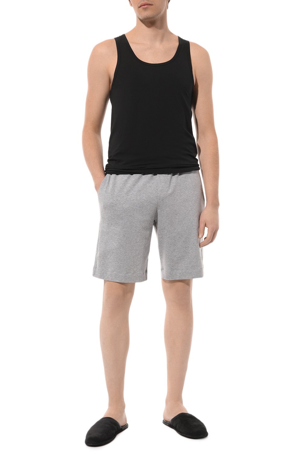 Хлопковая майка HANRO черного цвета по цене 8790 руб., арт. 073087., фото 2 Хлопковая майка HANRO, арт. 073087., фото 2