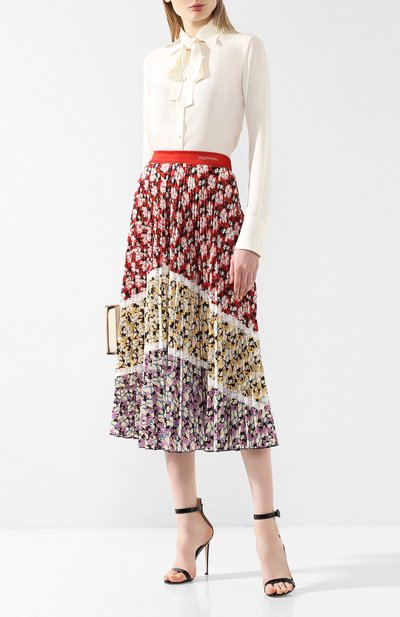 Юбка с принтом VALENTINO разноцветного цвета по цене 240500 руб., арт. RB3MD00FFFJ, фото 2 Юбка с принтом VALENTINO, арт. RB3MD00FFFJ, фото 2