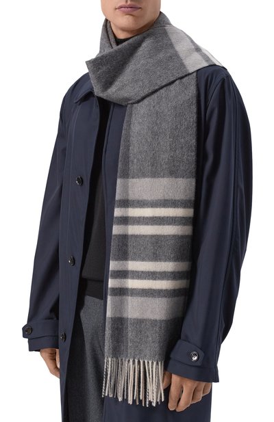 Мужской кашемировый шарф KITON, арт. USCIACK0258L