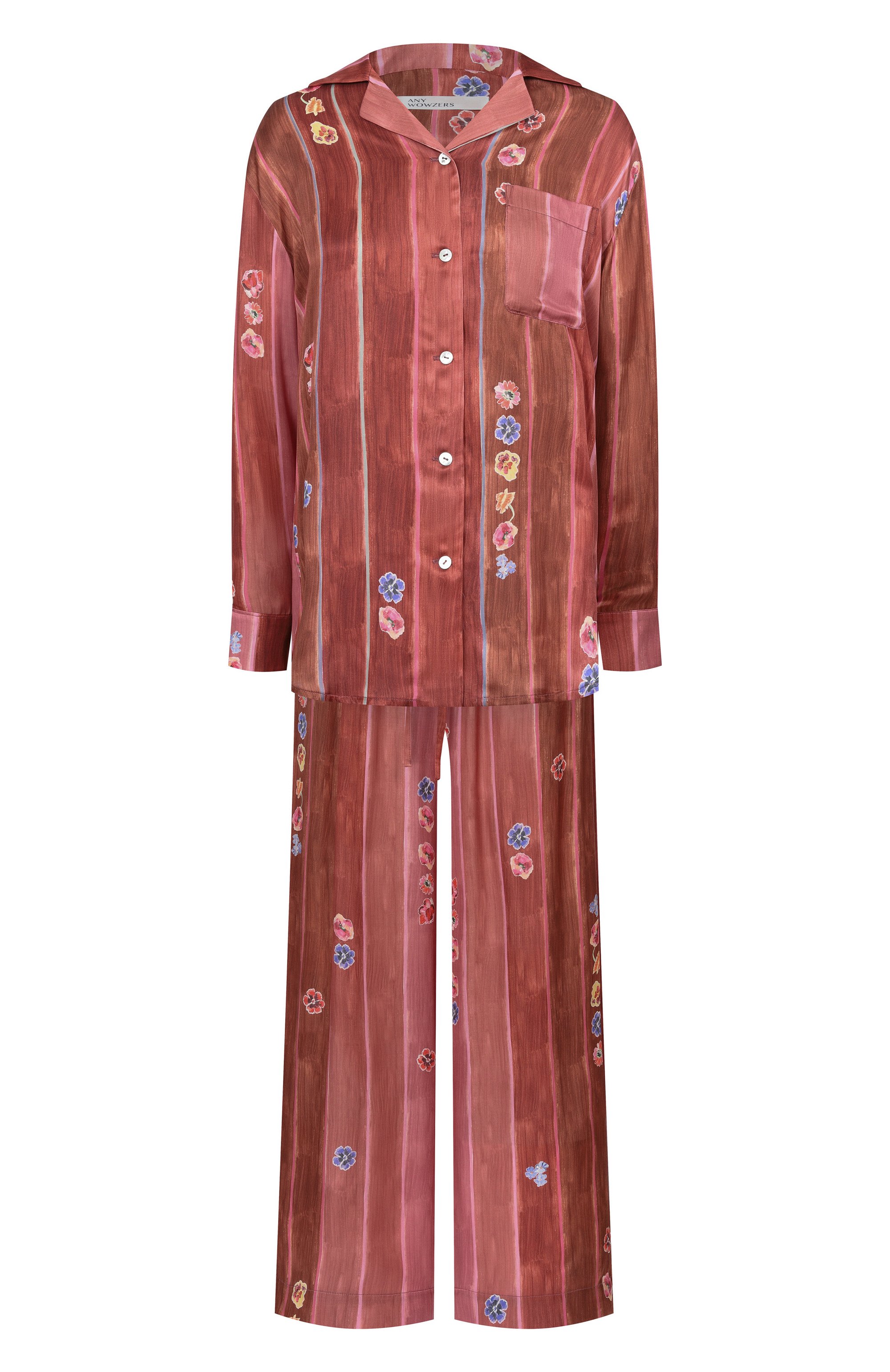 Хлопковая пижама ANY WOWZERS, арт. WKND02-FLCHOC, фото 1