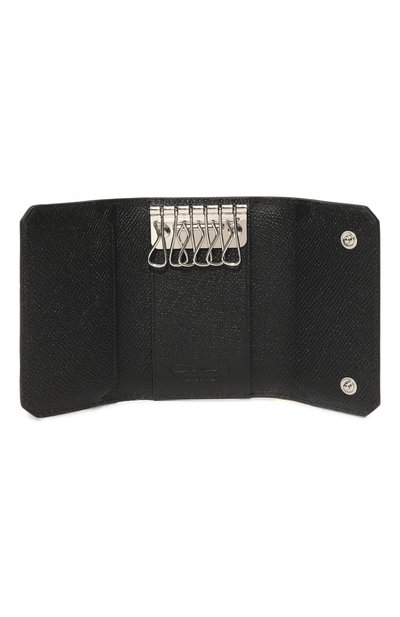 Кожаный футляр для ключей SANTONI черного цвета по цене 28950 руб., арт. UFPPA2420F0-AST5, фото 3 Кожаный футляр для ключей SANTONI, арт. UFPPA2420F0-AST5, фото 3