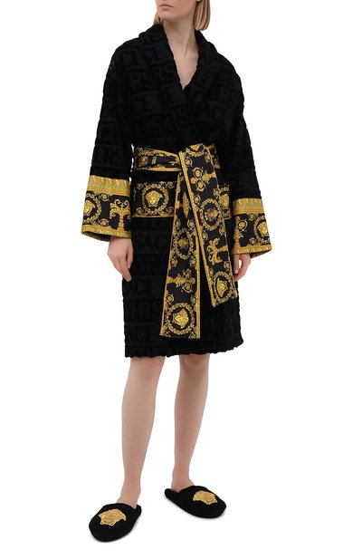 Текстильные тапочки logomania VERSACE, арт. ZSLB00004/ZC0SP052, фото 2