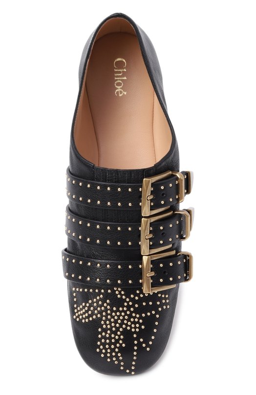 Кожаные балетки Susanna Chloé CH26S16YUR Чёрный  CH26S16YUR Фото 6