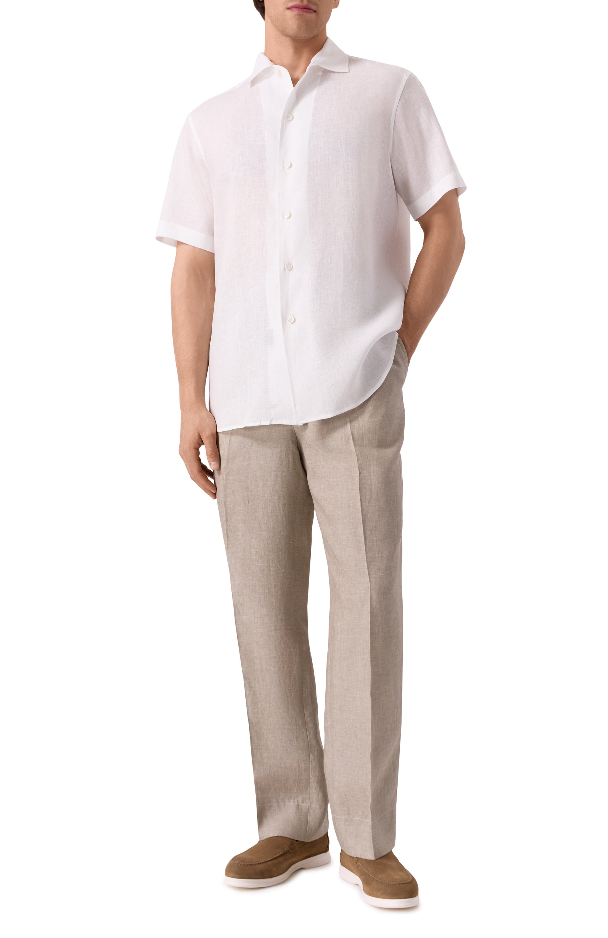 Льняная рубашка BRIONI, арт. SCFH0L-P9111, фото 2