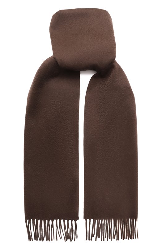 Кашемировый шарф MVST S4/36X180/5447-SMUU Коричневый S4/36X180/5447-SMUU