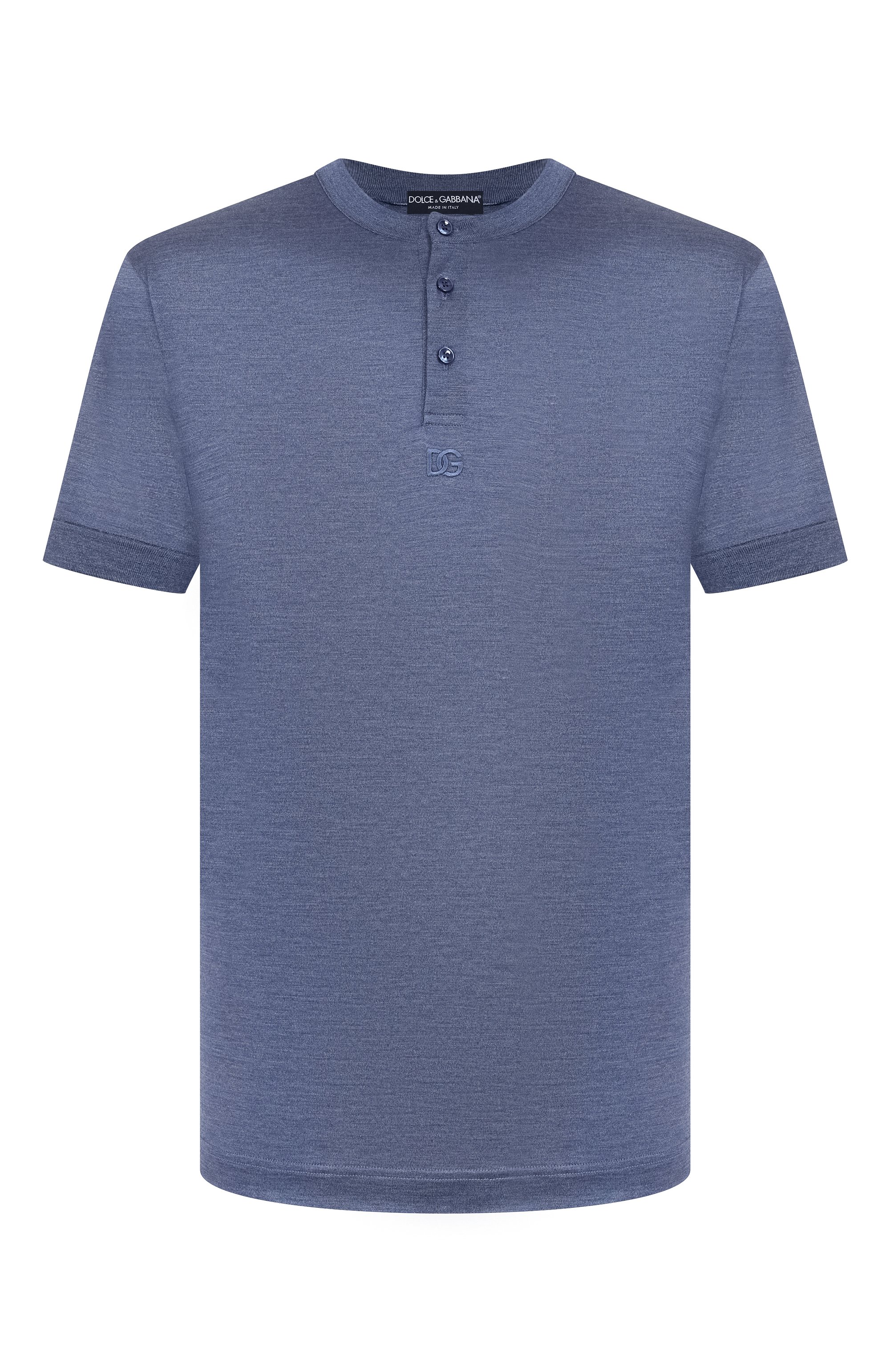 Шелковая футболка-хенли DOLCE & GABBANA, арт. G8QK3Z/G7PG0, фото 1