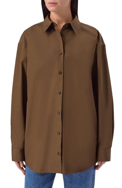 Хлопковая рубашка TOTEME, арт. 254-WRT0480-FB0226, фото 3