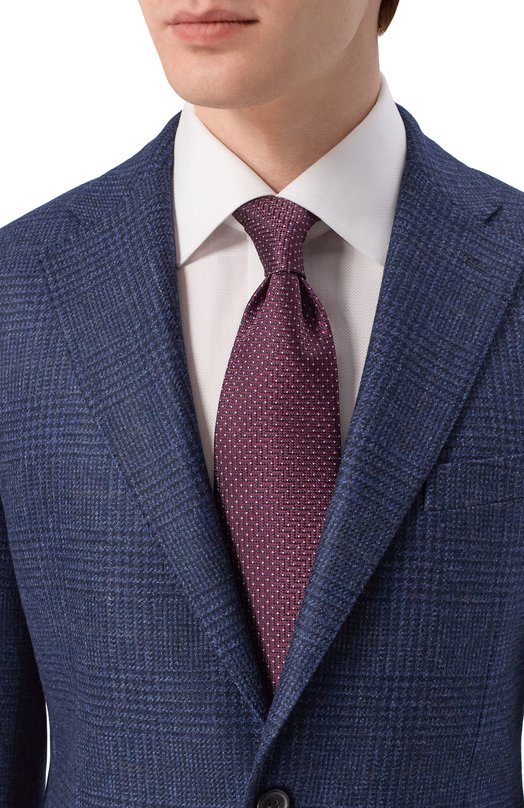 Шелковый галстук Brioni 061D00/PD465 Бордовый  061D00/PD465 Фото 2