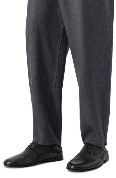 Кожаные дерби stucco MARSELL черного цвета по цене 106500 руб., арт. MM4677/P091, фото 3 Кожаные дерби stucco MARSELL, арт. MM4677/P091, фото 3