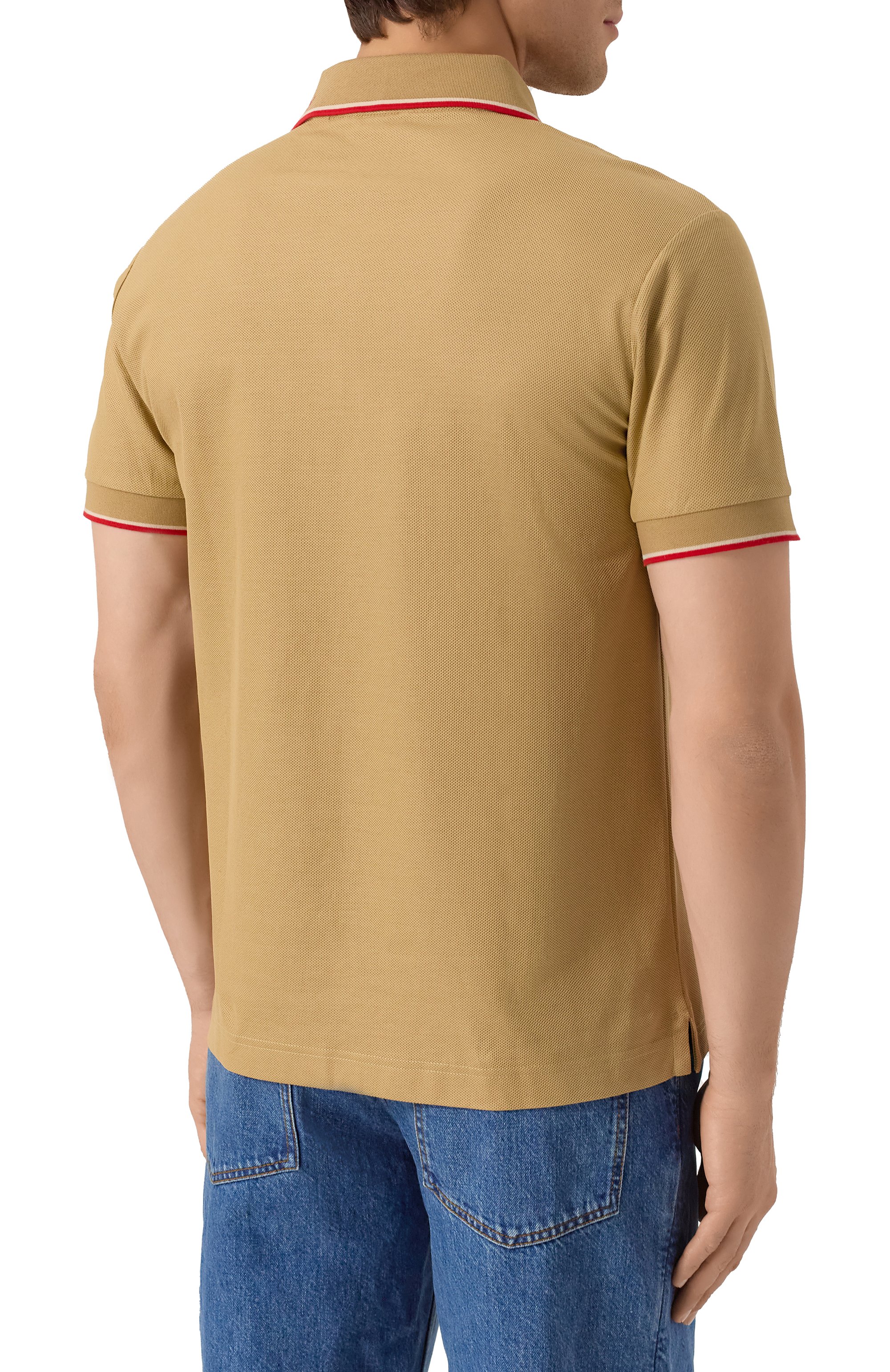 Хлопковое поло BURBERRY, арт. 8110093, фото 4