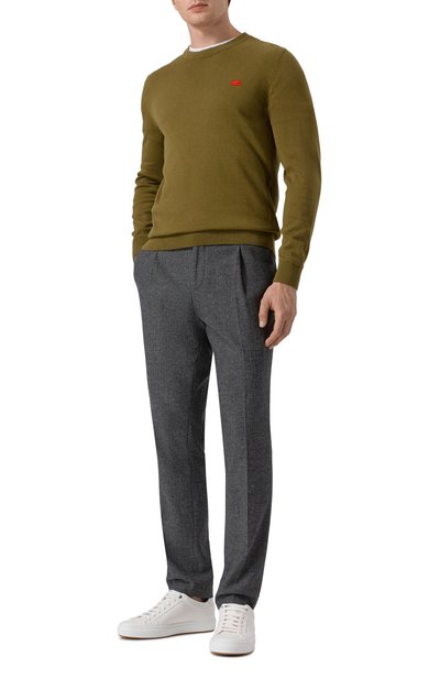 Брюки из шерсти и хлопка HUGO, арт. 50544695, фото 2