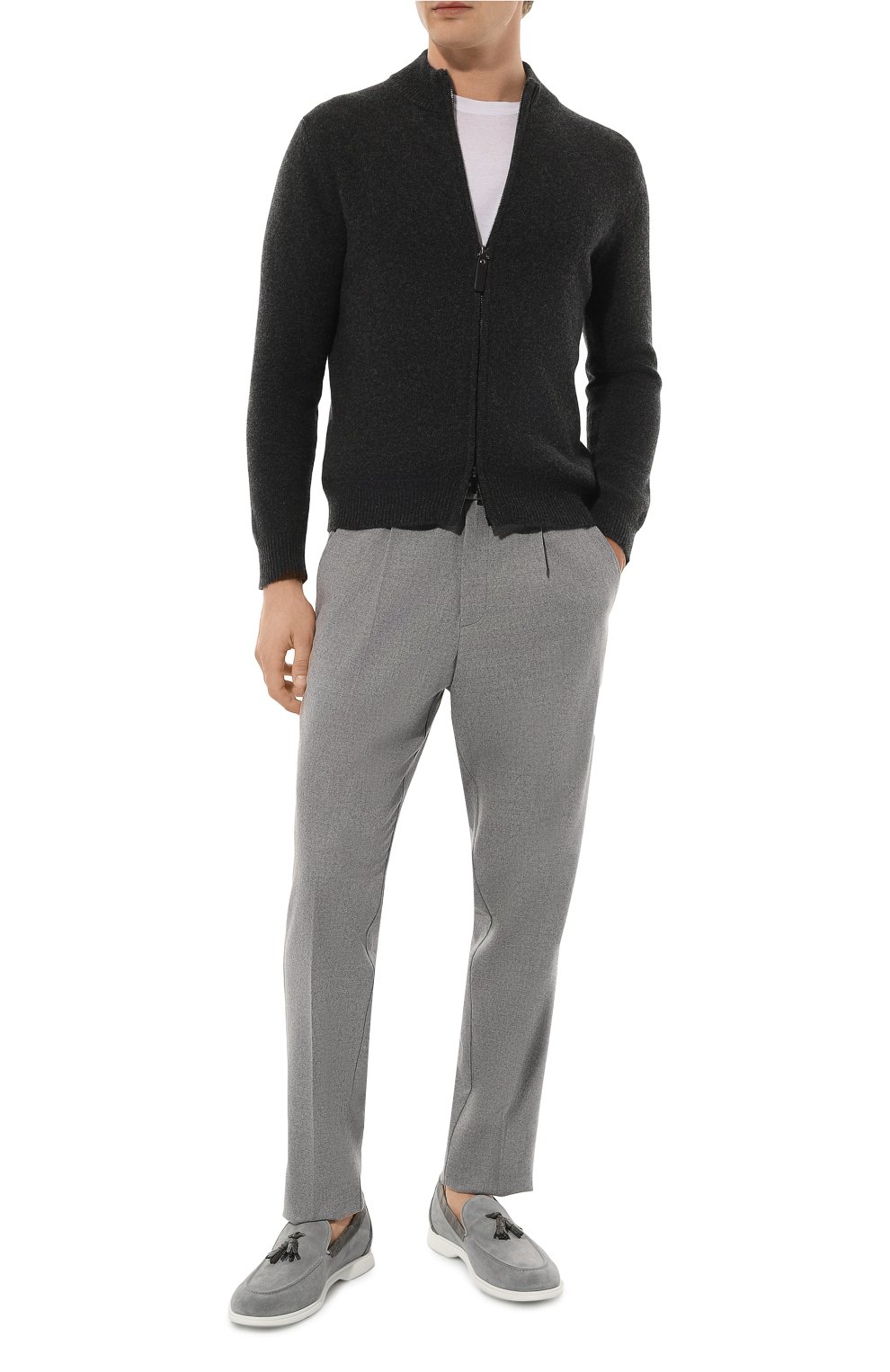 Лоферы с отделкой из кожи аллигатора KITON, арт. USSA076N00978, фото 2