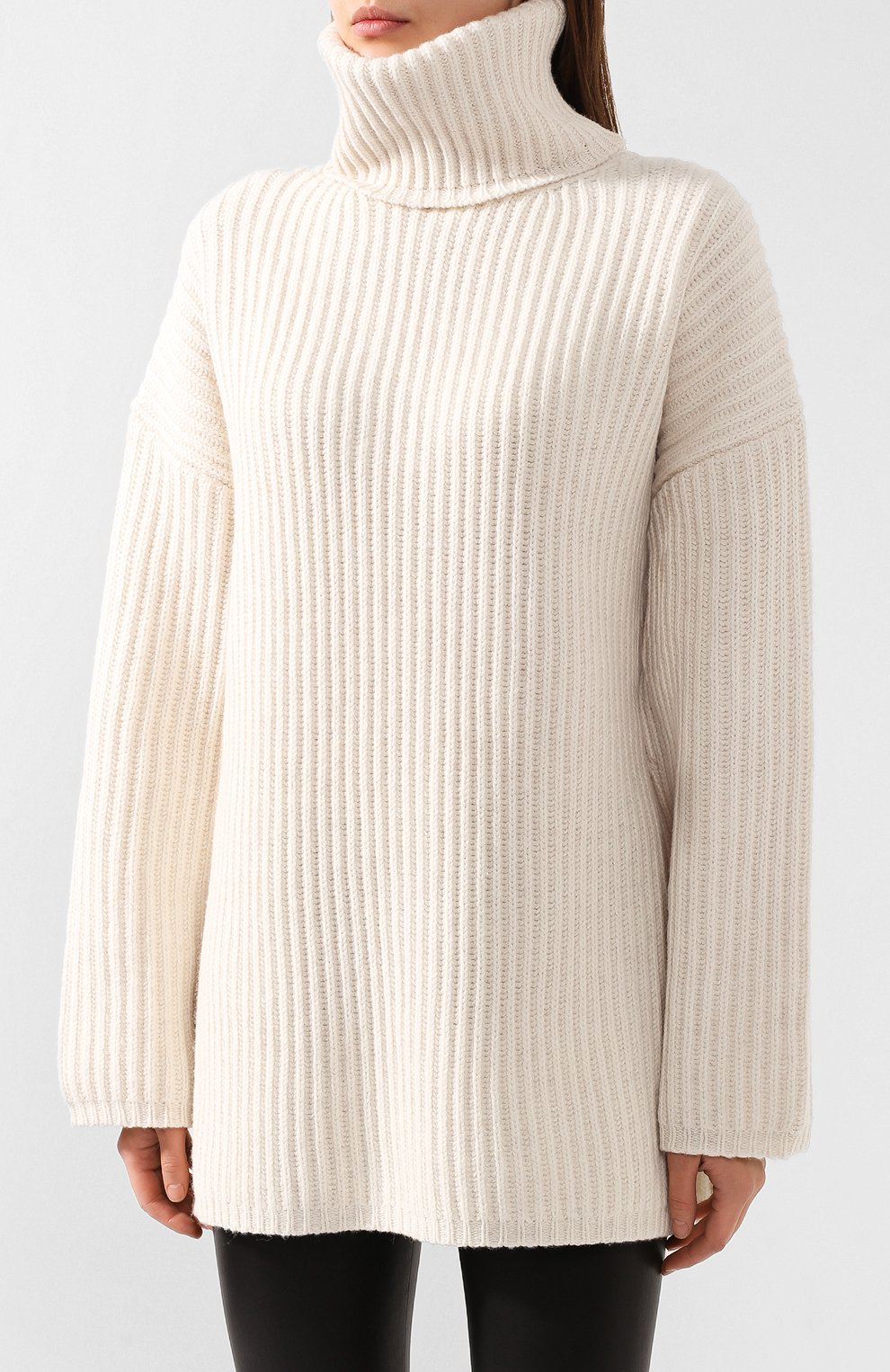Шерстяной свитер ACNE STUDIOS белого цвета по цене 30800 руб., арт. A60018, фото 3 Шерстяной свитер ACNE STUDIOS, арт. A60018, фото 3