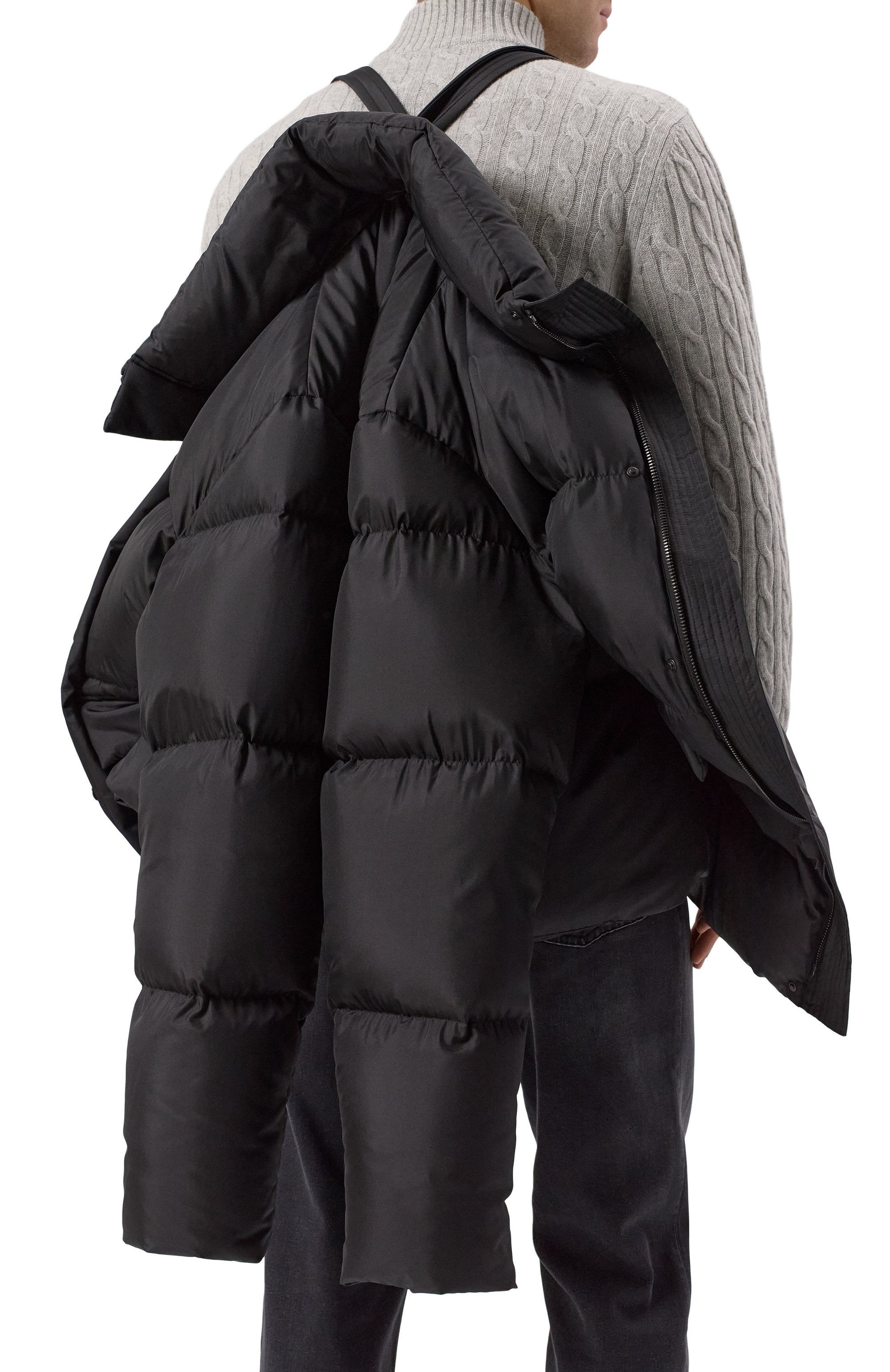 Шелковый пуховик MVST, арт. ICU0002/ZE_SET, фото 9