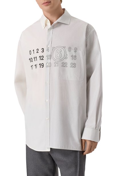 Хлопковая рубашка MM6, арт. SH0DT0025/MTN085, фото 3