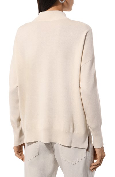 Кашемировый свитер BRUNELLO CUCINELLI кремового цвета по цене 263500 руб., арт. M12191914, фото 4 Кашемировый свитер BRUNELLO CUCINELLI, арт. M12191914, фото 4