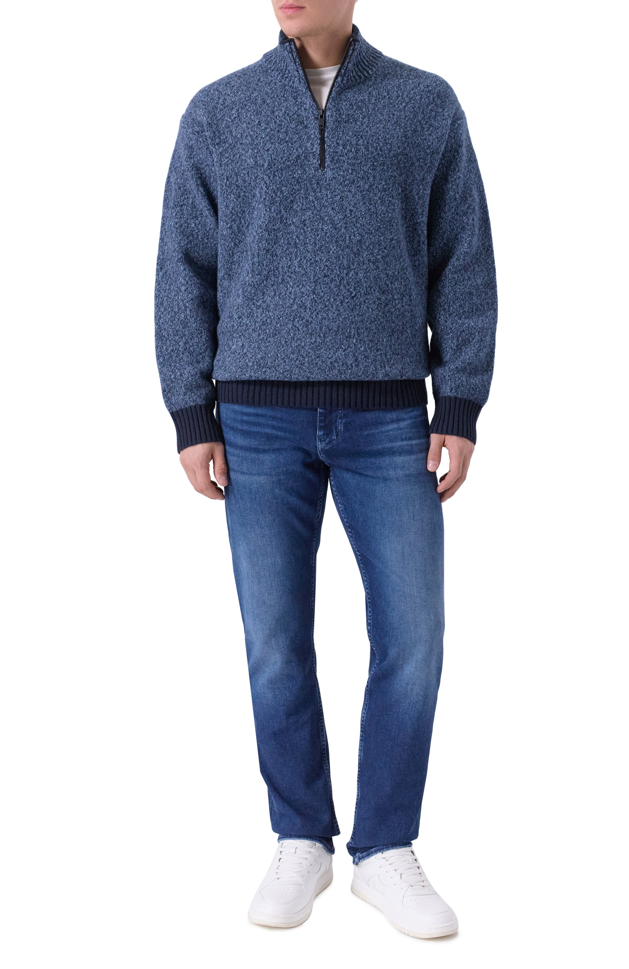 Джинсы delaware BOSS темно-синего цвета по цене 25950 руб., арт. 50549814, фото 2 Джинсы delaware BOSS, арт. 50549814, фото 2