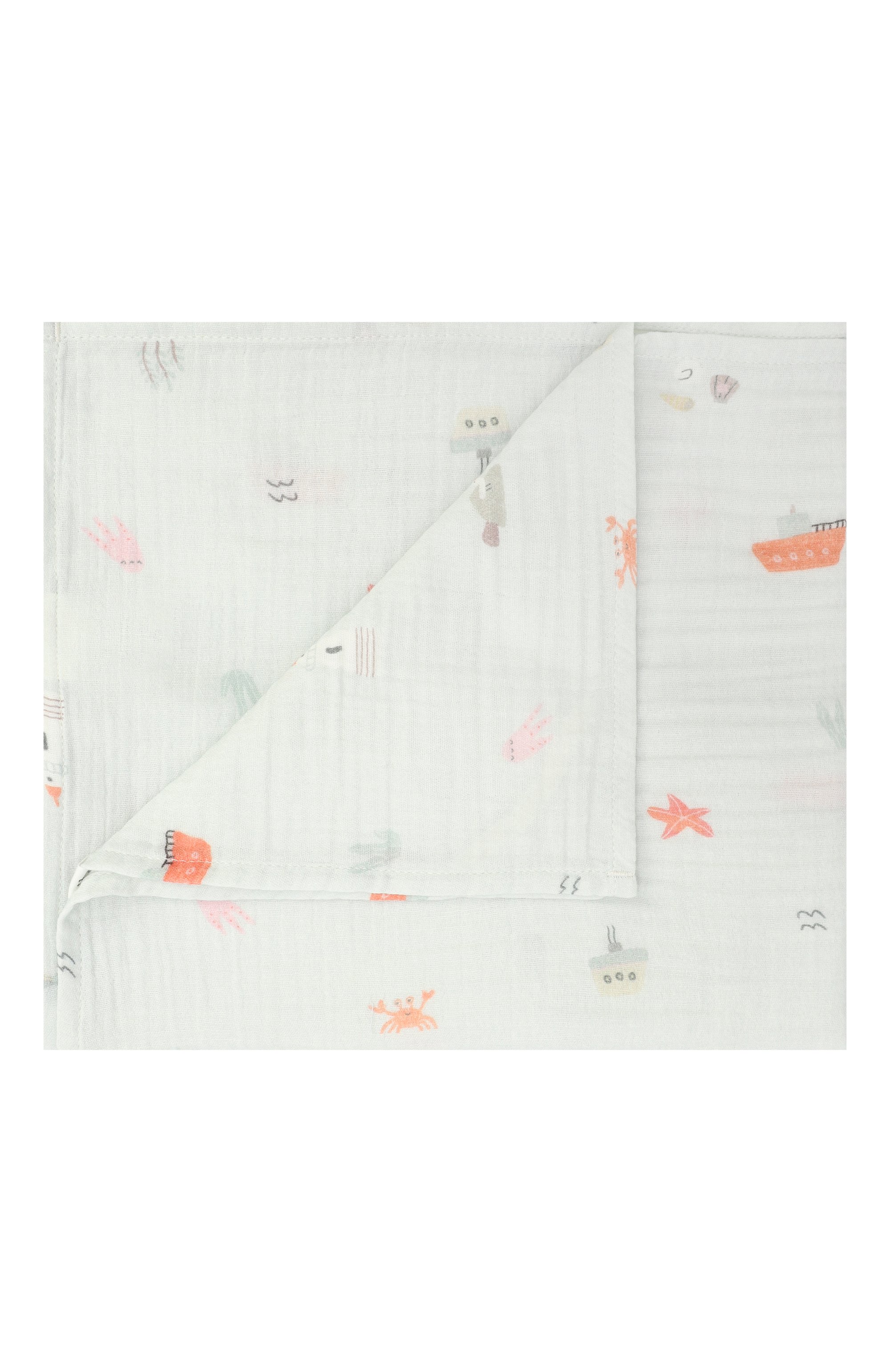 Комплект из двух пеленок BUBA KIDS разноцветного цвета по цене 2650 руб., арт. BKMUSSW16, фото 2 Комплект из двух пеленок BUBA KIDS, арт. BKMUSSW16, фото 2