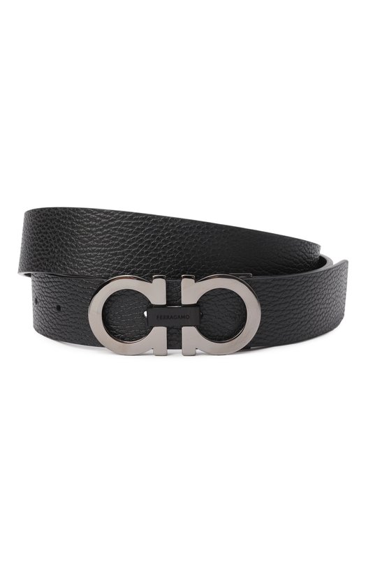 Двусторонний ремень Ferragamo 678783/476361 Чёрный 678783/476361