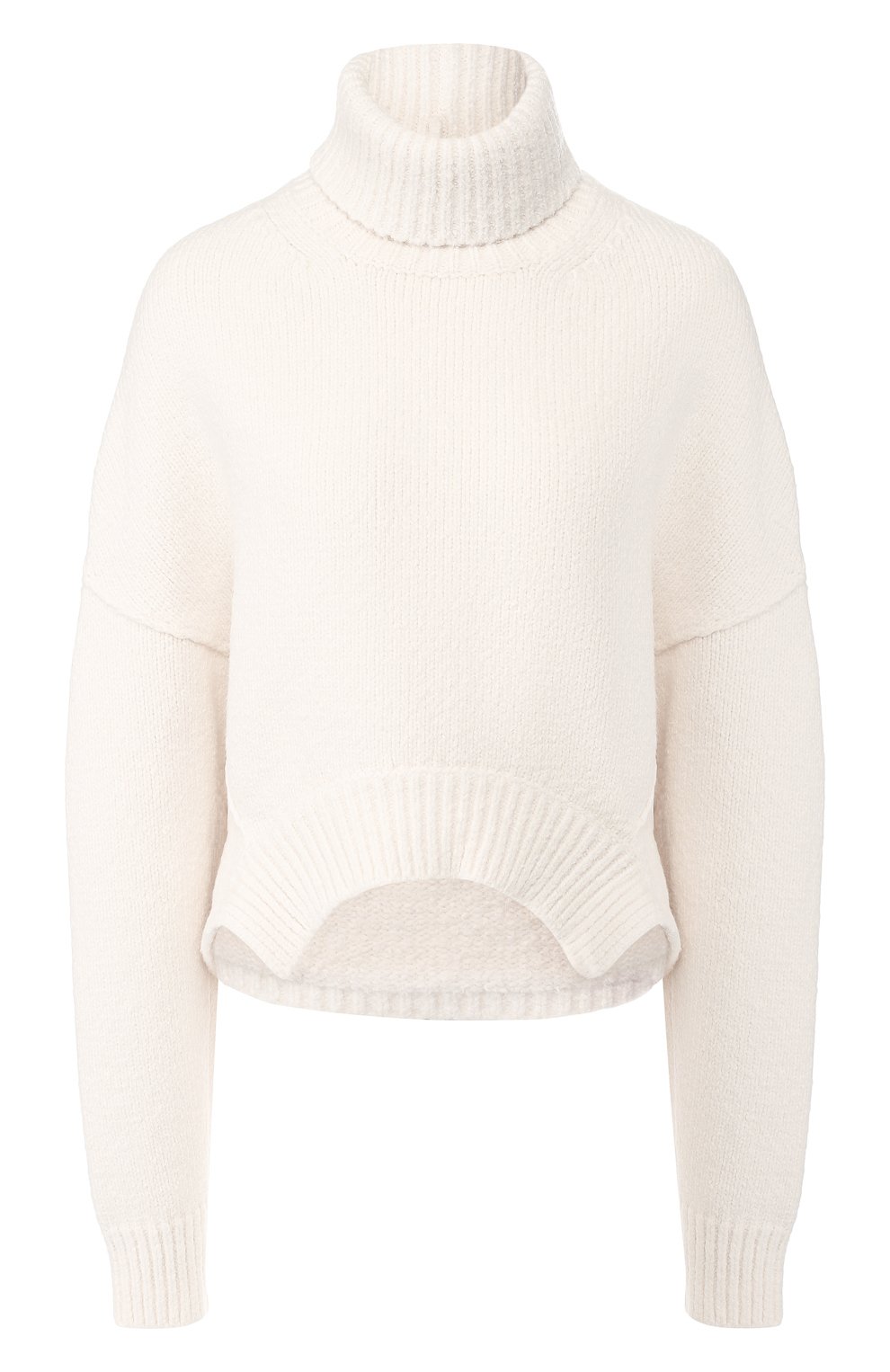 Пуловер из смеси хлопка и шерсти GOLDEN GOOSE DELUXE BRAND белого цвета по цене 45300 руб., арт. G34WP081.A2, фото 1 Пуловер из смеси хлопка и шерсти GOLDEN GOOSE DELUXE BRAND, арт. G34WP081.A2, фото 1