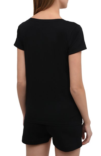 Хлопковая пижама EMPORIO ARMANI черного цвета по цене 14100 руб., арт. 164448/1P255, фото 3 Хлопковая пижама EMPORIO ARMANI, арт. 164448/1P255, фото 3