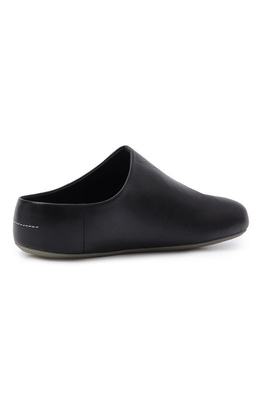 Кожаные сабо Factory MM6 SH1WX0010/P7561 Чёрный  SH1WX0010/P7561 Фото 4