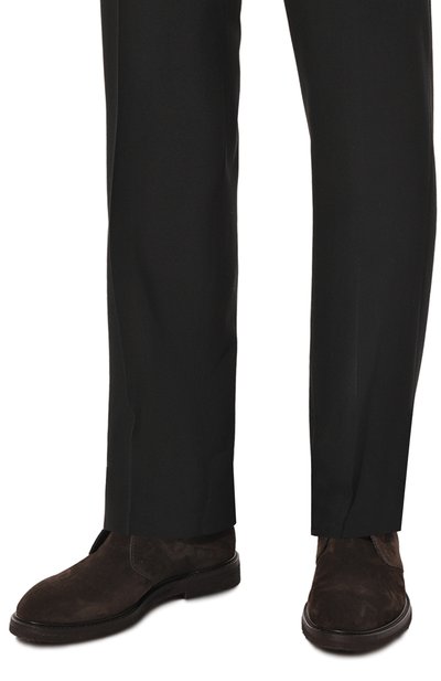 Замшевые ботинки H`D`S`N BARACCO темно-коричневого цвета по цене 42950 руб., арт. 82514.S.13*, фото 3 Замшевые ботинки H`D`S`N BARACCO, арт. 82514.S.13*, фото 3