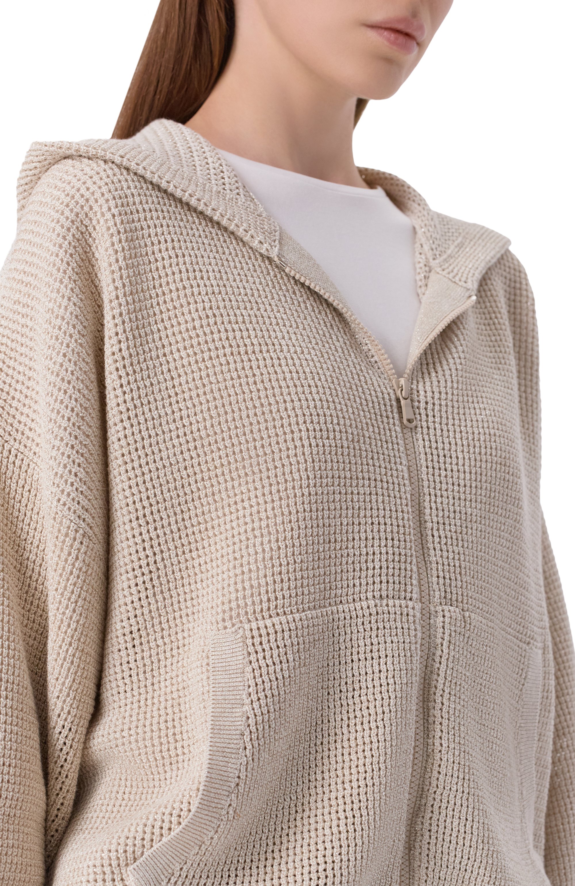 Кардиган из хлопка и вискозы BRUNELLO CUCINELLI, арт. MST263306, фото 5