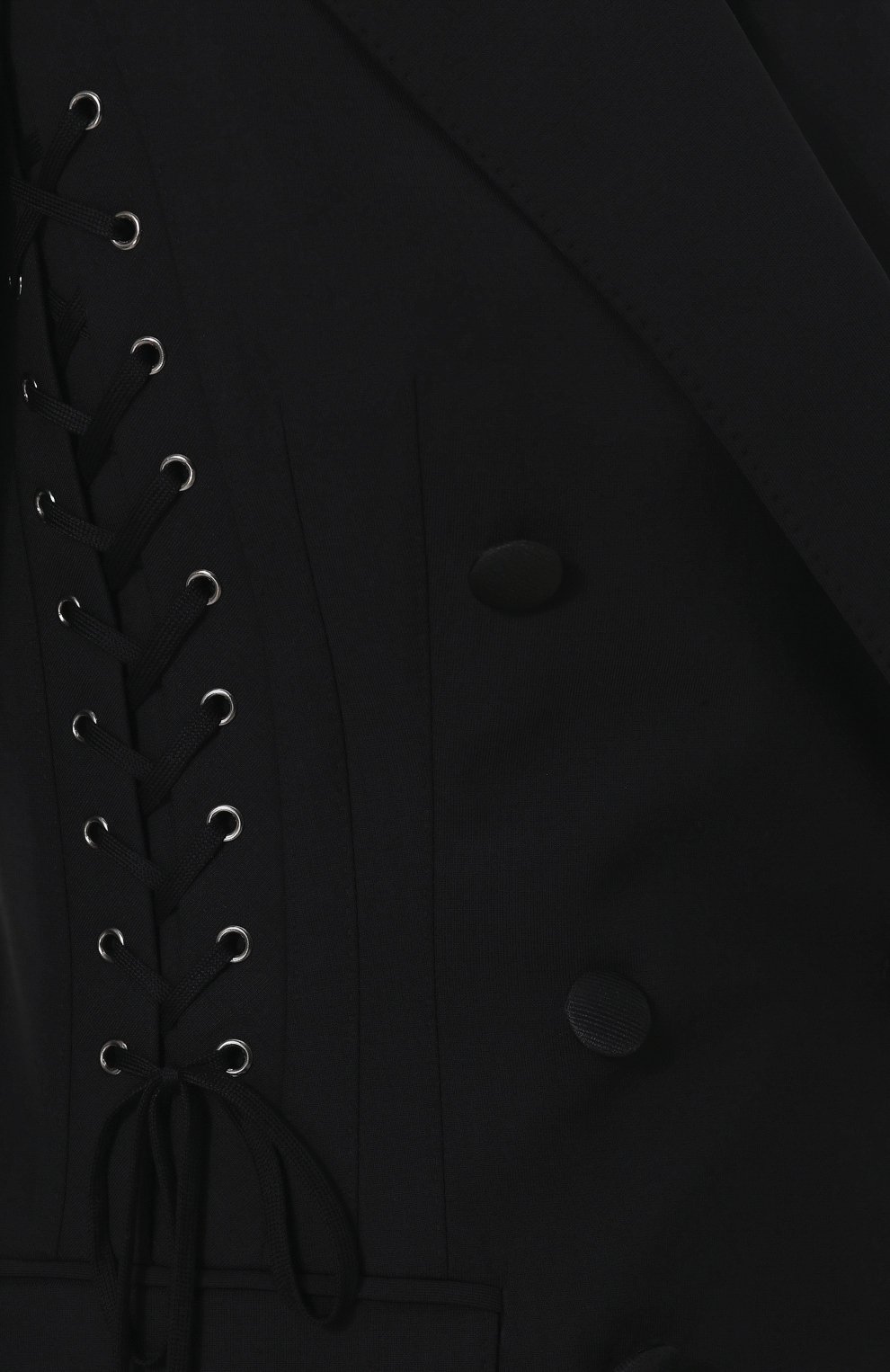 Однотонный двубортный жакет со шнуровкой DOLCE & GABBANA, арт. F293KT/FUBEH, фото 5