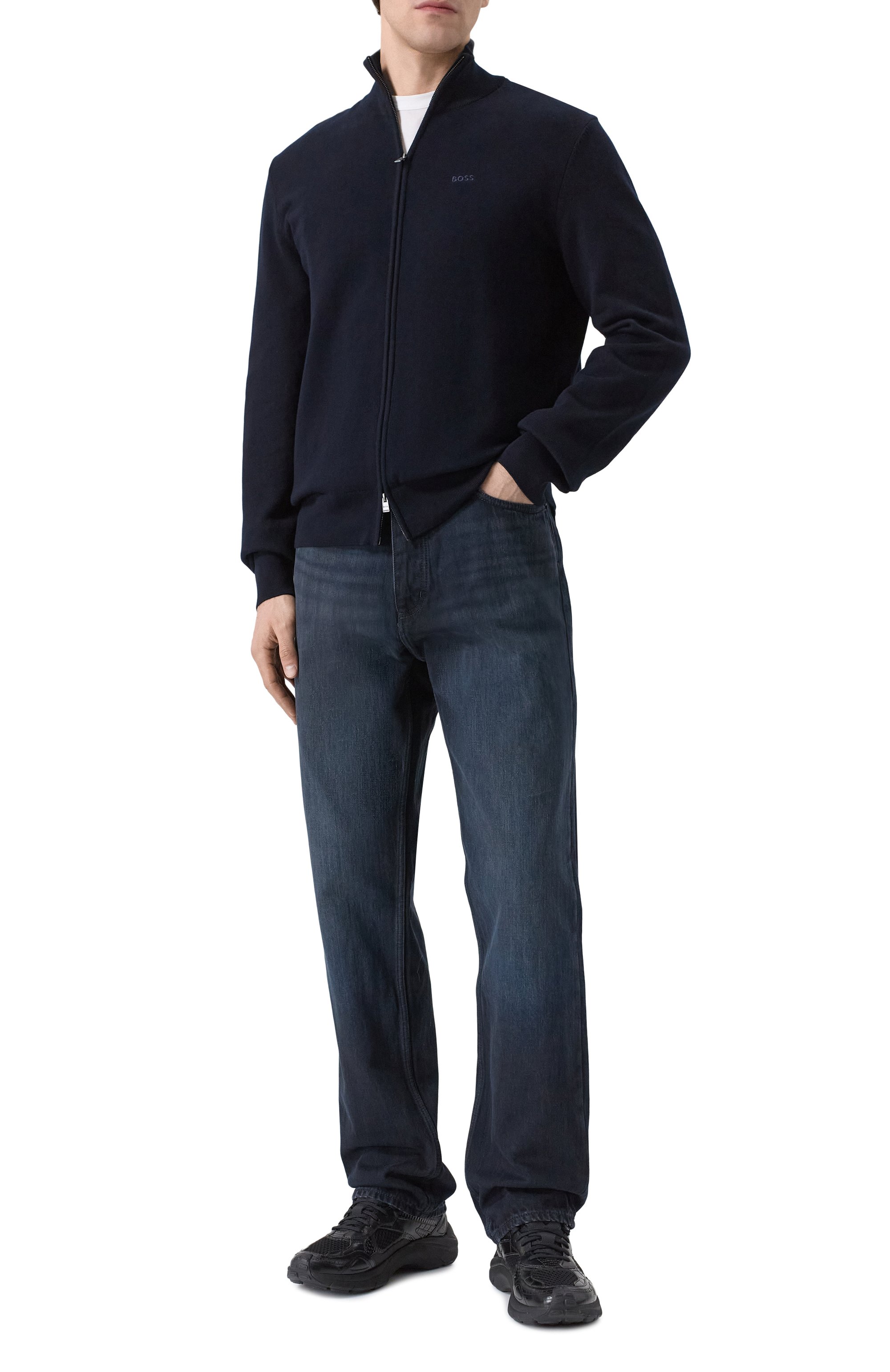 Хлопковый кардиган BOSS, арт. 50556345, фото 2