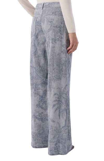 Брюки из хлопка и льна LORENA ANTONIAZZI, арт. P2642PA02A/5163, фото 4