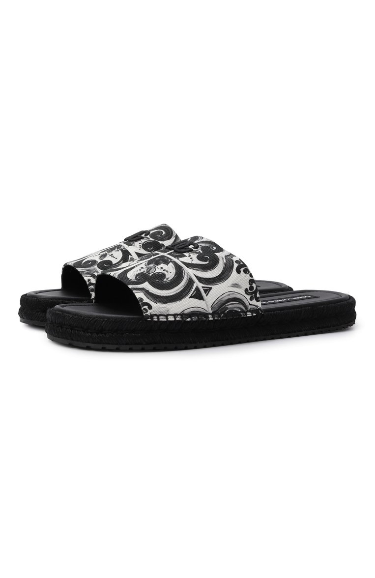Комбинированные шлепанцы DOLCE & GABBANA, арт. A80544/AJ235, фото 1