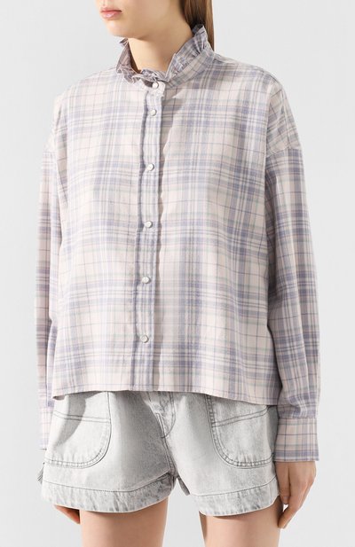 Хлопковая рубашка ISABEL MARANT ETOILE, арт. CH0544-20P064E/ILARIA, фото 3
