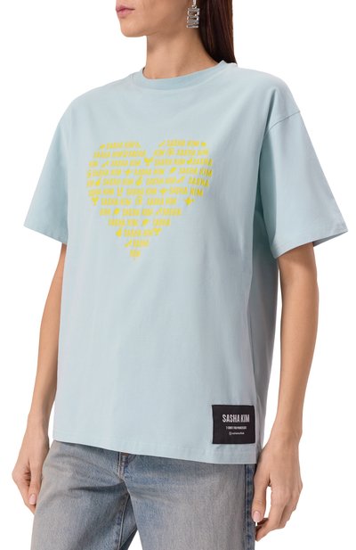 Хлопковая футболка SASHA KIM, арт. УТ-00000615, фото 3