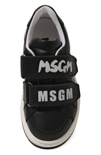 Кожаные кеды MSGM KIDS, арт. 79848/VAR2/28-35, фото 4