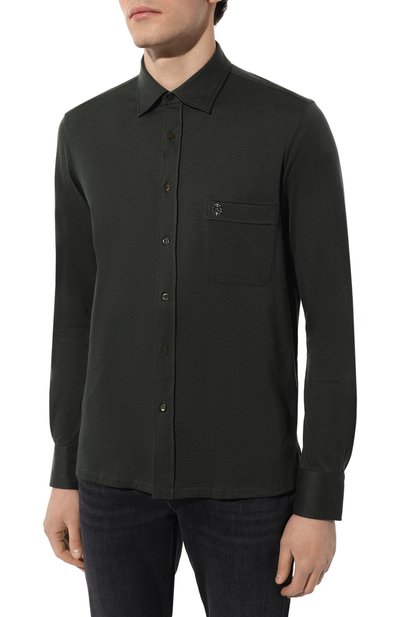 Рубашка из хлопка и кашемира STEFANO RICCI, арт. CJ007115/TE2603, фото 3