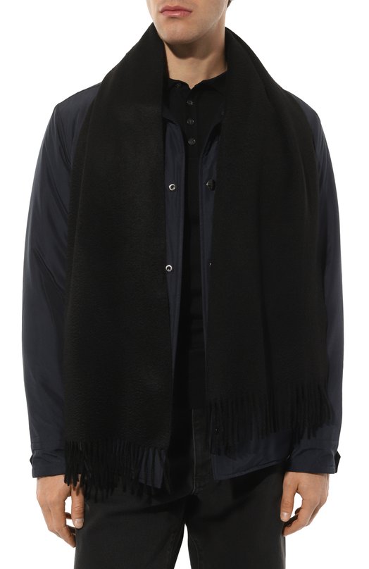 Кашемировый шарф Altea Чёрный, фото 2