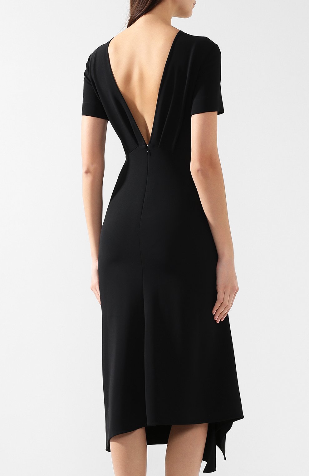Платье с разрезом VICTORIA BECKHAM, арт. DR MID 6847C MSS19 FLUID CADY, фото 4