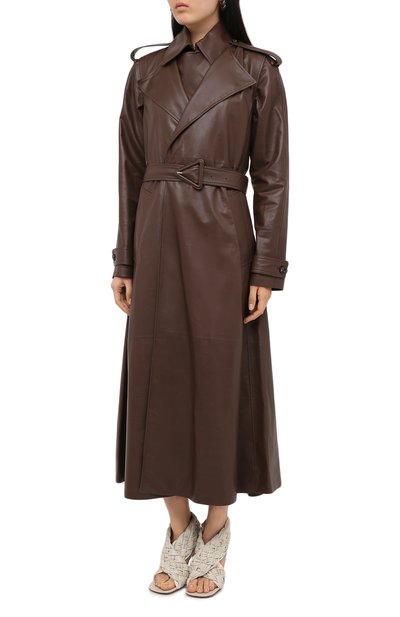 Кожаный тренч BOTTEGA VENETA, арт. 640244/V06E0, фото 3