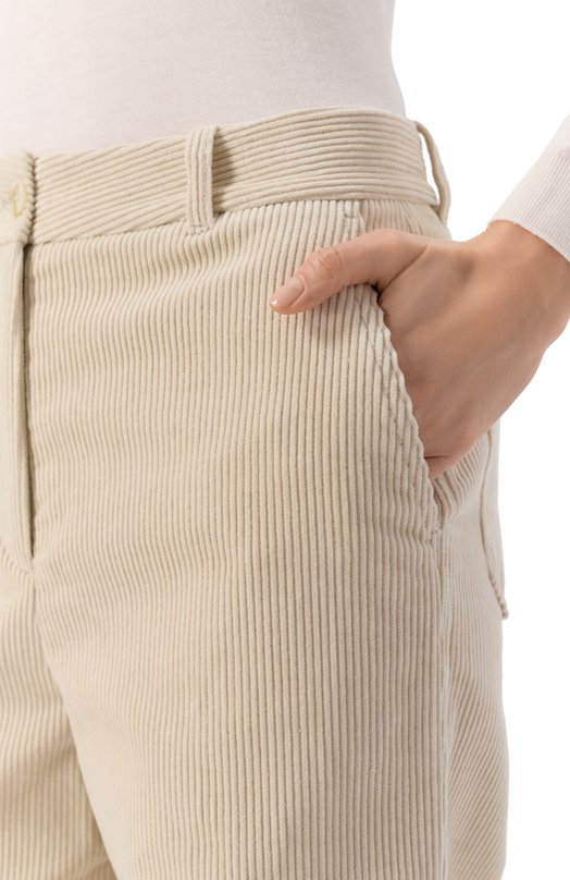 Вельветовые брюки Dunst UDPA5D222CR Кремовый  UDPA5D222CR Фото 5