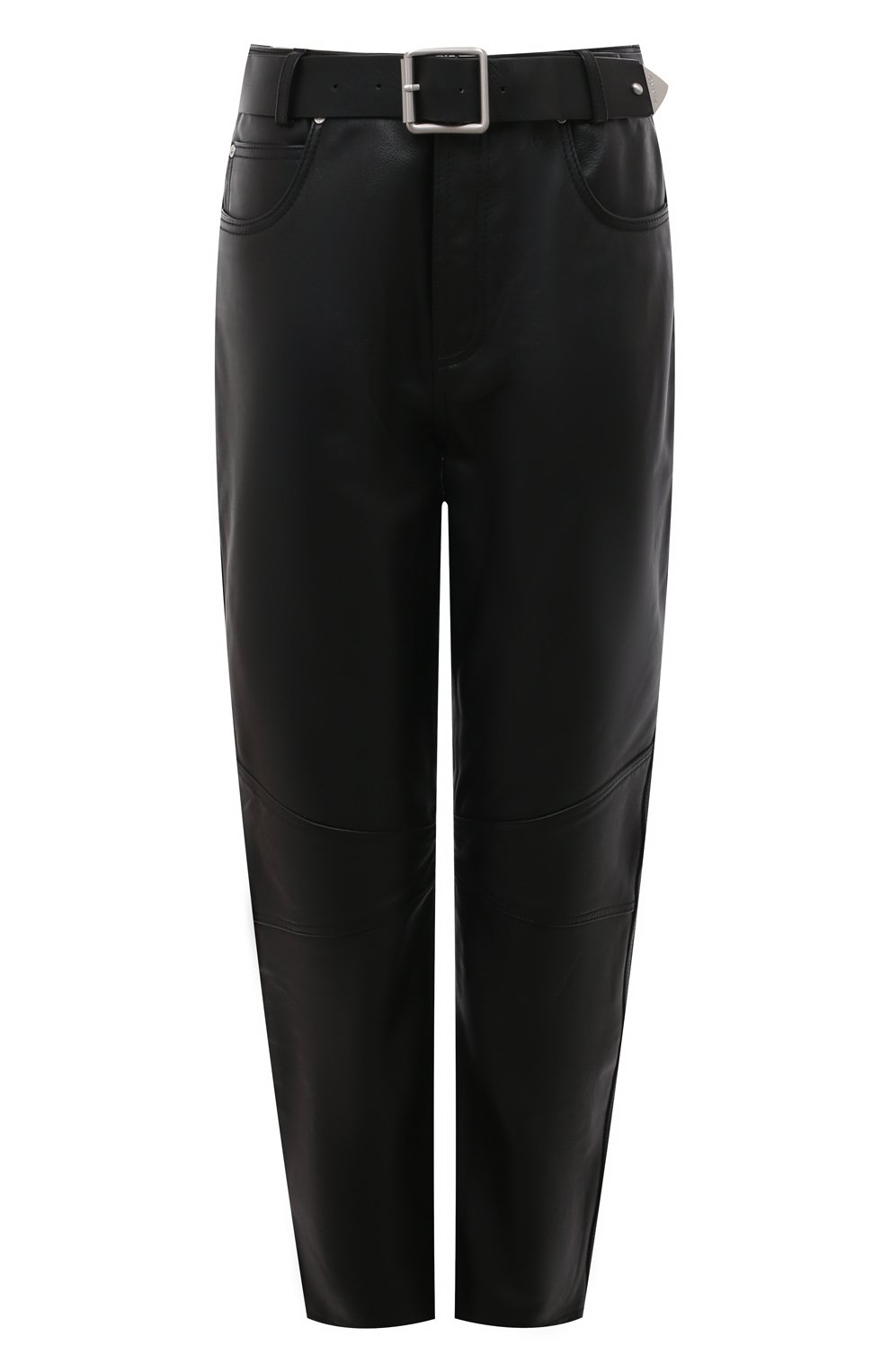 Кожаные брюки PINKO черного цвета по цене 52900 руб., арт. 103896/A21L, фото 1 Кожаные брюки PINKO, арт. 103896/A21L, фото 1